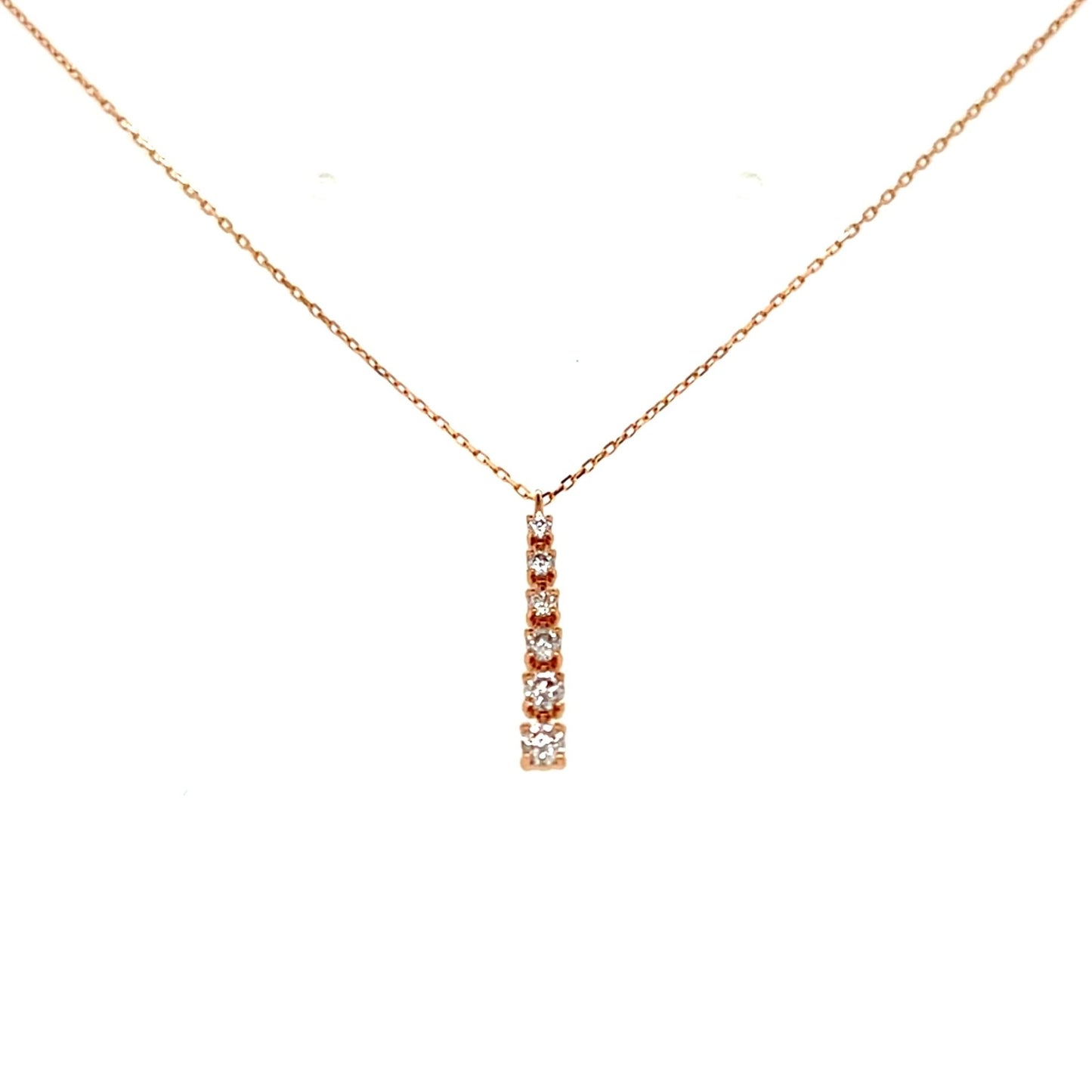 Gradual Row Necklace 0.15ct - JMW Jewelry Wholesale