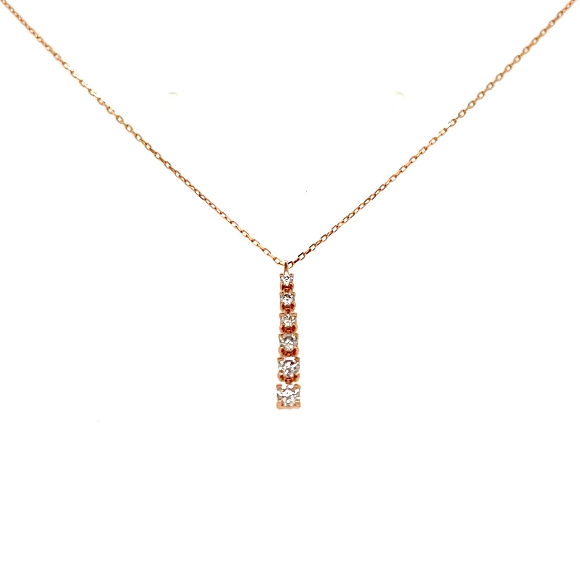Gradual Row Necklace 0.15ct - JMW Jewelry Wholesale