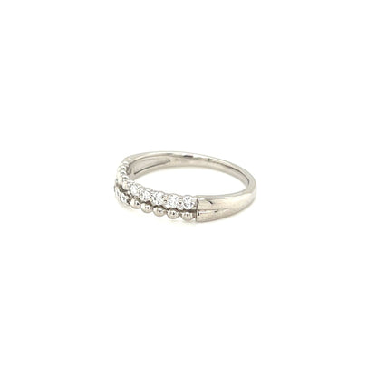 Half Beads Eternity Ring 0.2ct - JMW Jewelry Wholesale