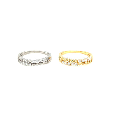 Half Beads Eternity Ring 0.2ct - JMW Jewelry Wholesale