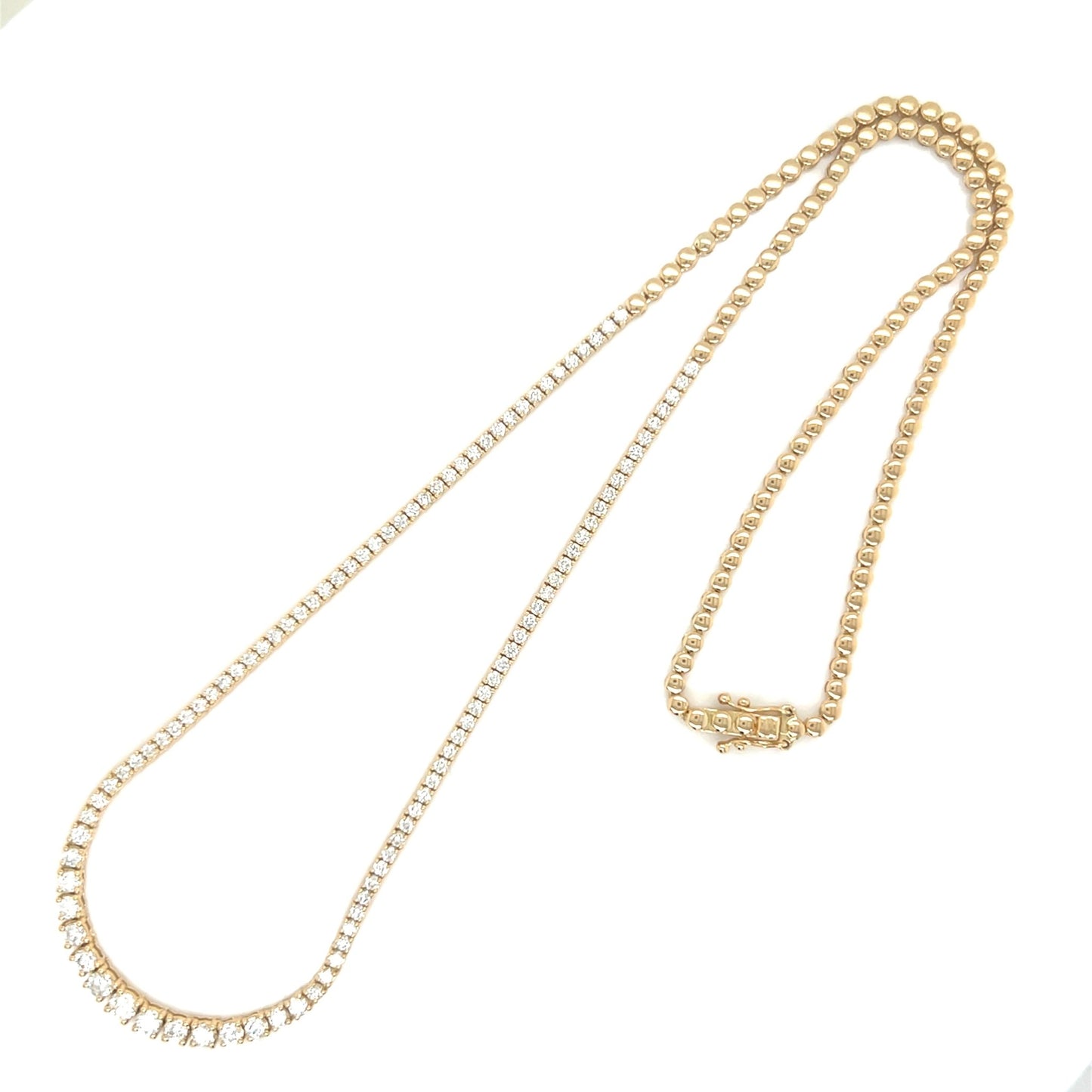 Half Gradual Tennis Necklace 2ct - JMW Jewelry Wholesale