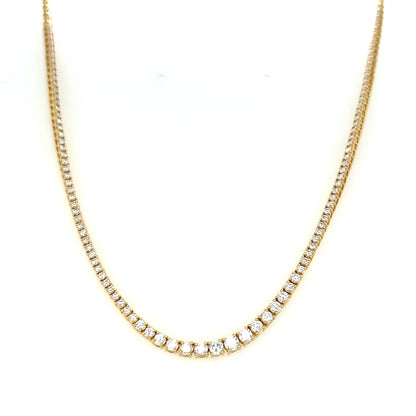 Half Gradual Tennis Necklace 2ct - JMW Jewelry Wholesale