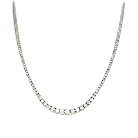 Half Gradual Tennis Necklace 2ct - JMW Jewelry Wholesale