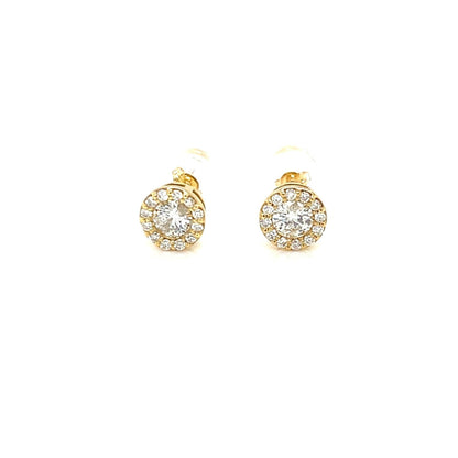 Halo Earrings 0.3/0.12ct - JMW Jewelry Wholesale