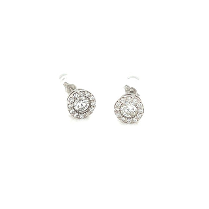 Halo Earrings 0.3/0.12ct - JMW Jewelry Wholesale