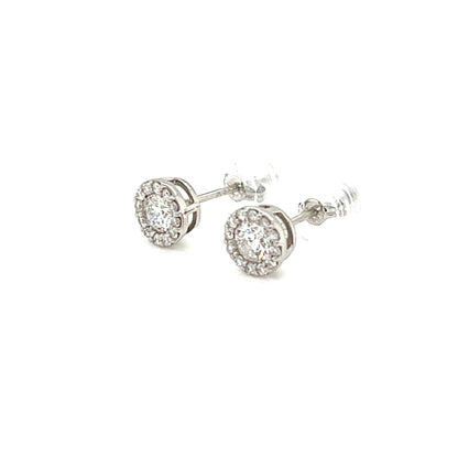 Halo Earrings 0.3/0.12ct - JMW Jewelry Wholesale