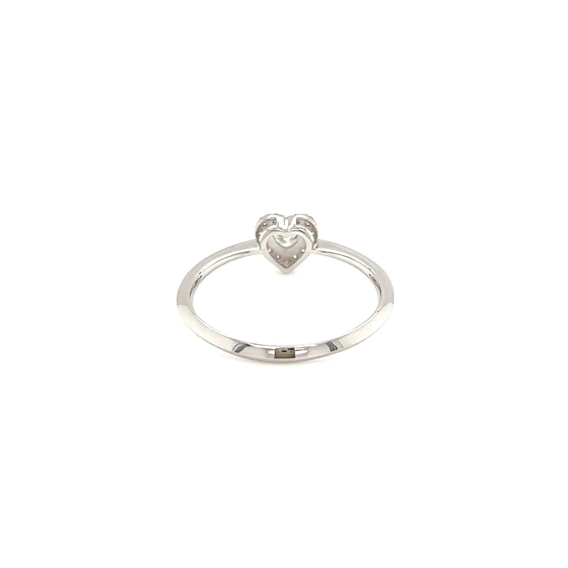 Halo Heart Ring 0.14/0.07ct - JMW Jewelry Wholesale