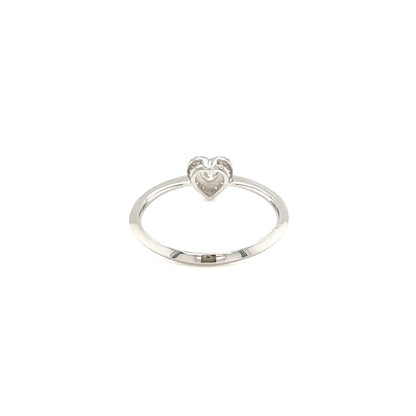 Halo Heart Ring 0.14/0.07ct - JMW Jewelry Wholesale