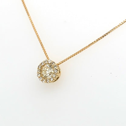 Halo Necklace 0.2/0.06ct - JMW Jewelry Wholesale