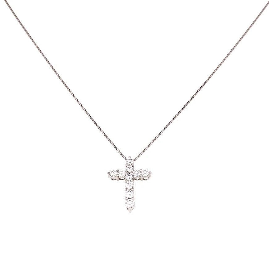 HC 10 Dia Cross Necklace 0.3ct - JMW Jewelry Wholesale