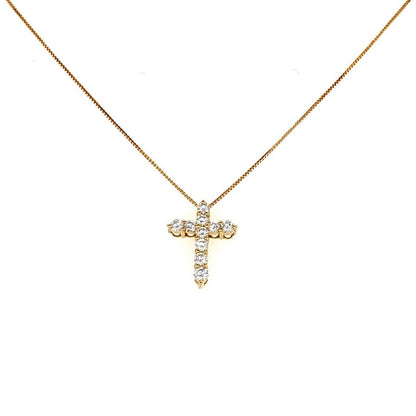 HC 10 Dia Cross Necklace 0.3ct - JMW Jewelry Wholesale