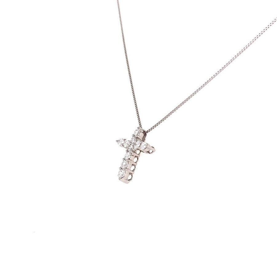 HC 10 Dia Cross Necklace 0.3ct - JMW Jewelry Wholesale