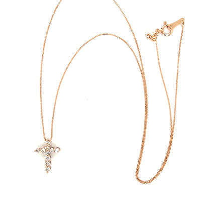 HC 10 Dia Cross Necklace N 0.3ct - JMW Jewelry Wholesale