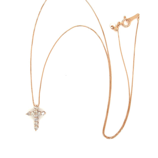 HC 10 Dia Cross Necklace N 0.3ct - JMW Jewelry Wholesale
