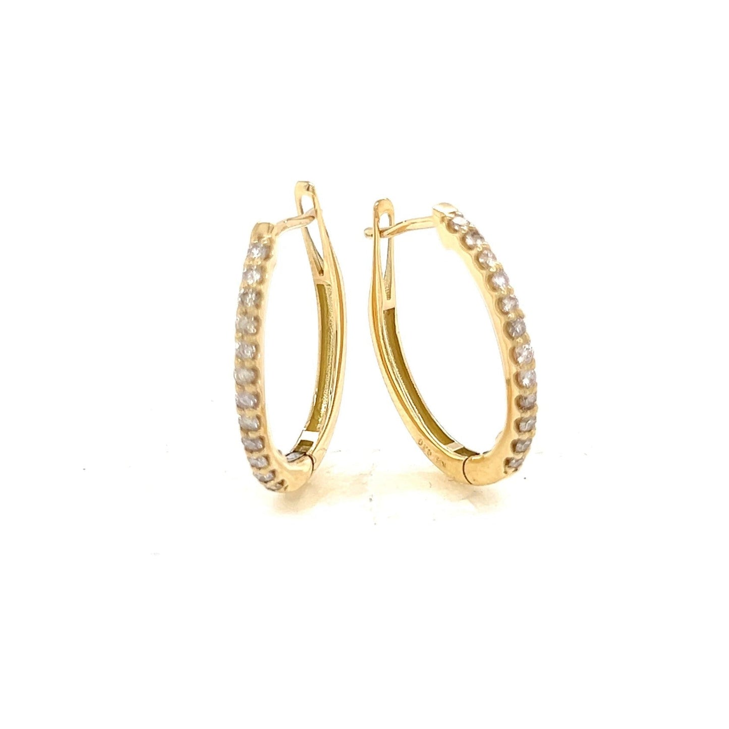 HC 12 Dia Hoop Earrings L 0.3ct - JMW Jewelry Wholesale