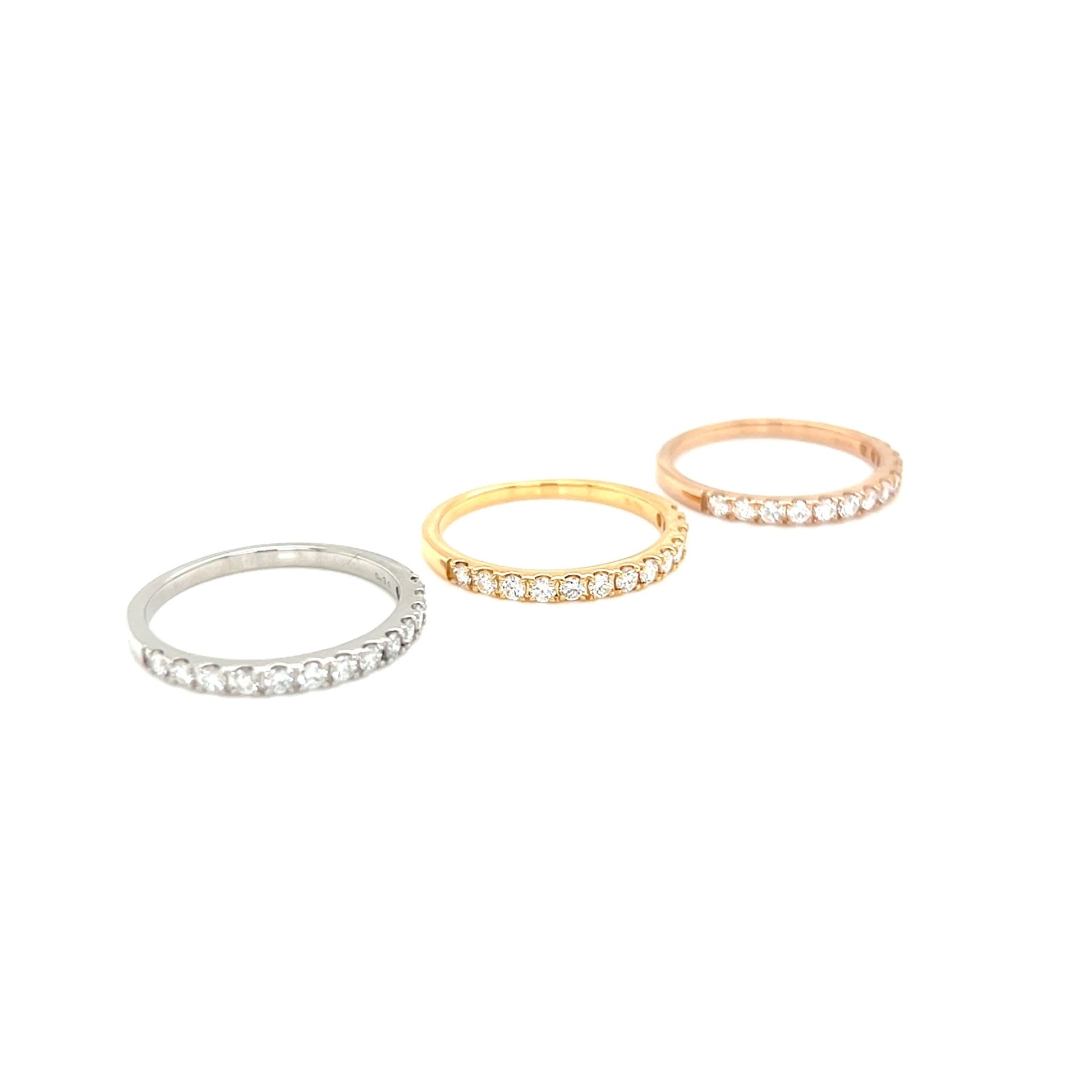 HC 13 Dia Half Eternity Ring T 0.3ct - JMW Jewelry Wholesale