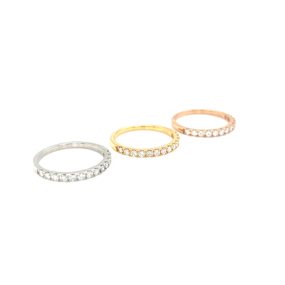 HC 13 Dia Half Eternity Ring T 0.3ct - JMW Jewelry Wholesale