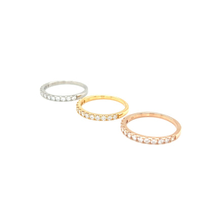 HC 13 Dia Half Eternity Ring T 0.3ct - JMW Jewelry Wholesale