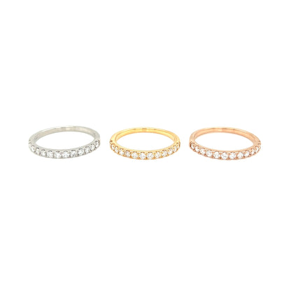HC 13 Dia Half Eternity Ring T 0.3ct - JMW Jewelry Wholesale