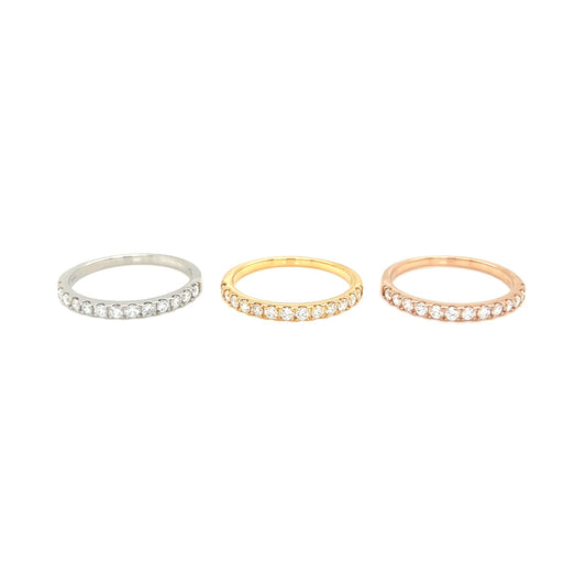 HC 13 Dia Half Eternity Ring T 0.3ct - JMW Jewelry Wholesale