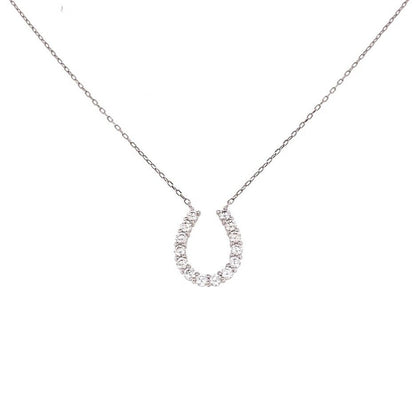 HC 14 Dia Horseshoe Necklace 0.5ct - JMW Jewelry Wholesale