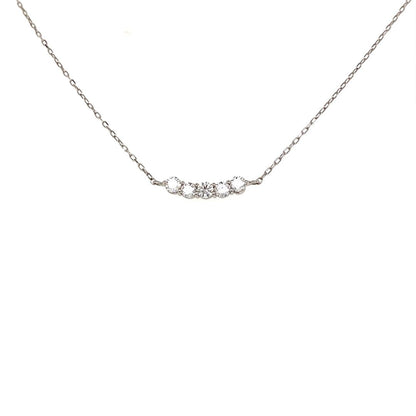 HC 5 Dia Smile Necklace 0.2ct - JMW Jewelry Wholesale