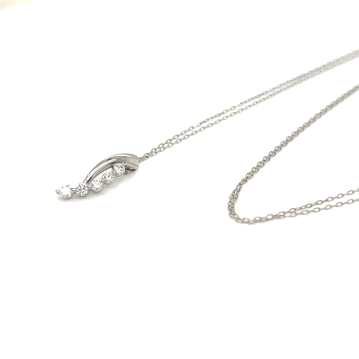 HC 5 Dia Wave Necklace 0.2ct - JMW Jewelry Wholesale