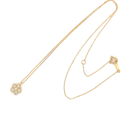 HC 5 Petals Flower Necklace 0.18ct - JMW Jewelry Wholesale