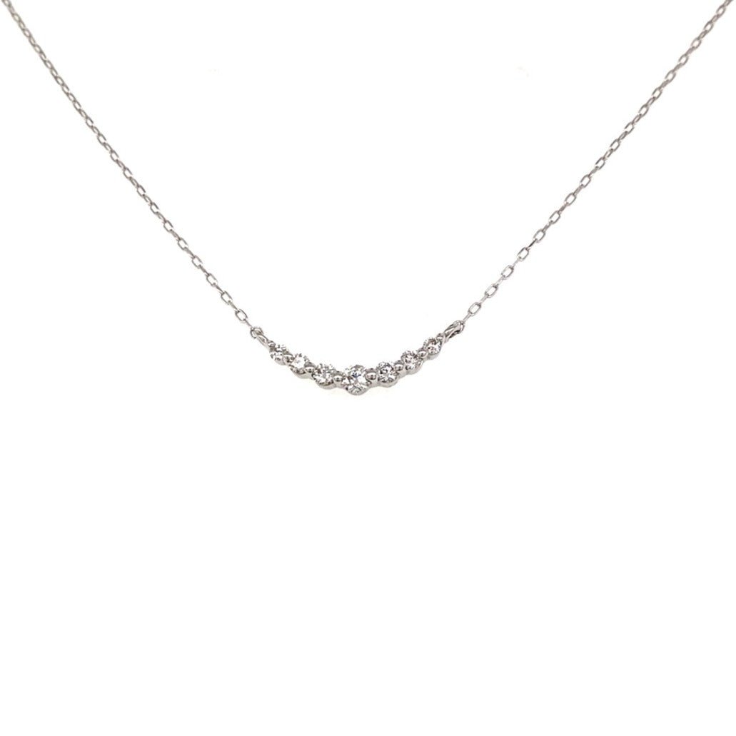 HC 7 Dia Smile Necklace 0.12ct - JMW Jewelry Wholesale