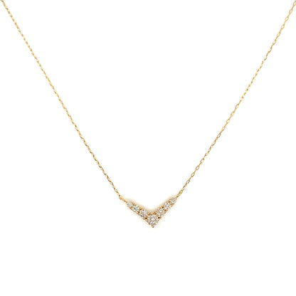 HC 7 Dia V Shape Necklace 0.2ct - JMW Jewelry Wholesale