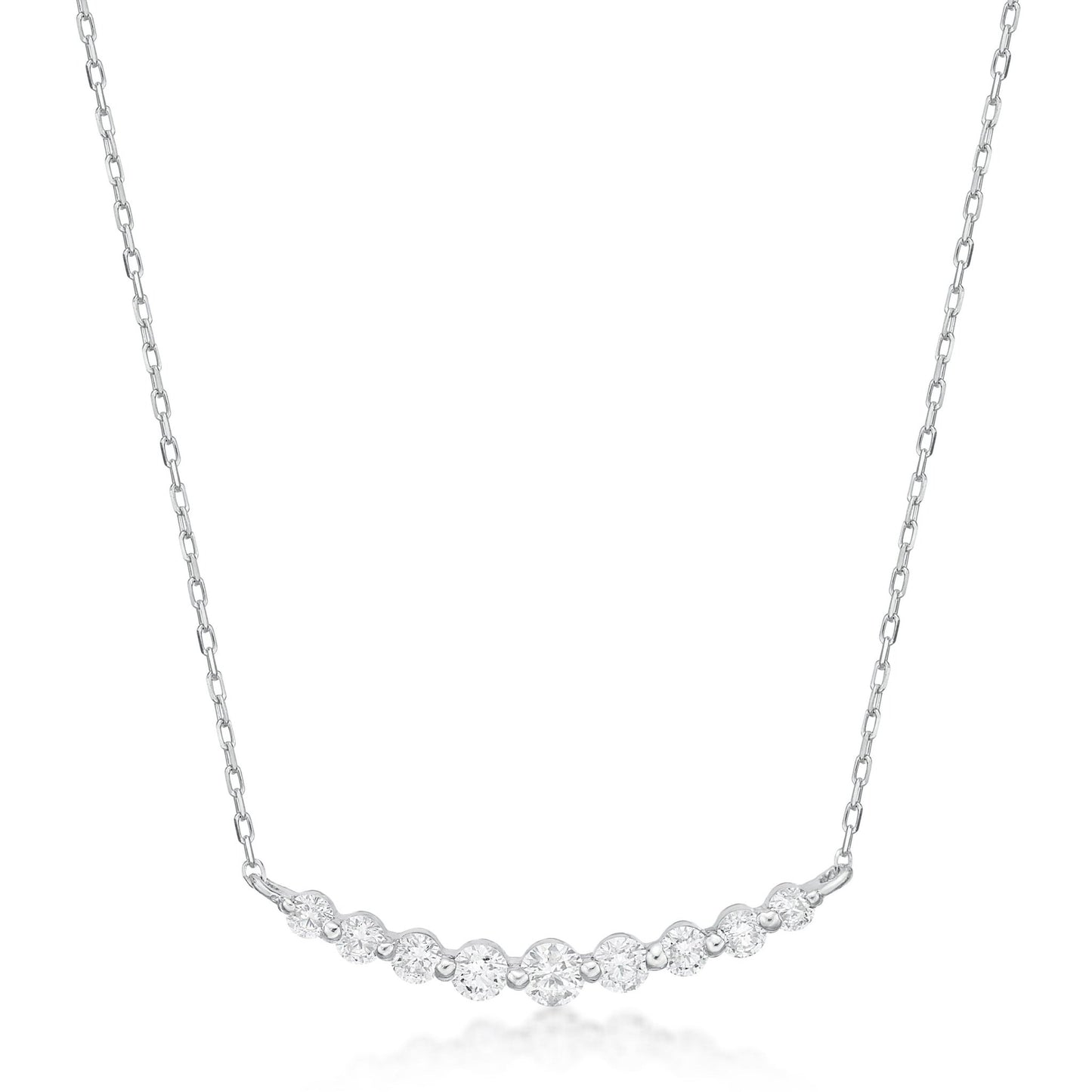 HC 9 Dia Smile Necklace 0.3ct - JMW Jewelry Wholesale