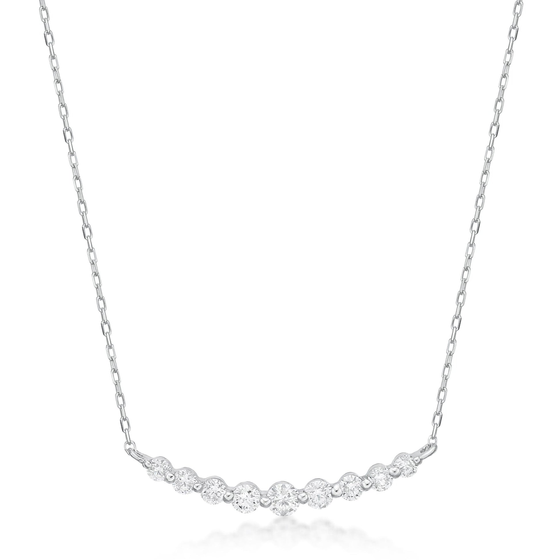 HC 9 Dia Smile Necklace 0.3ct - JMW Jewelry Wholesale