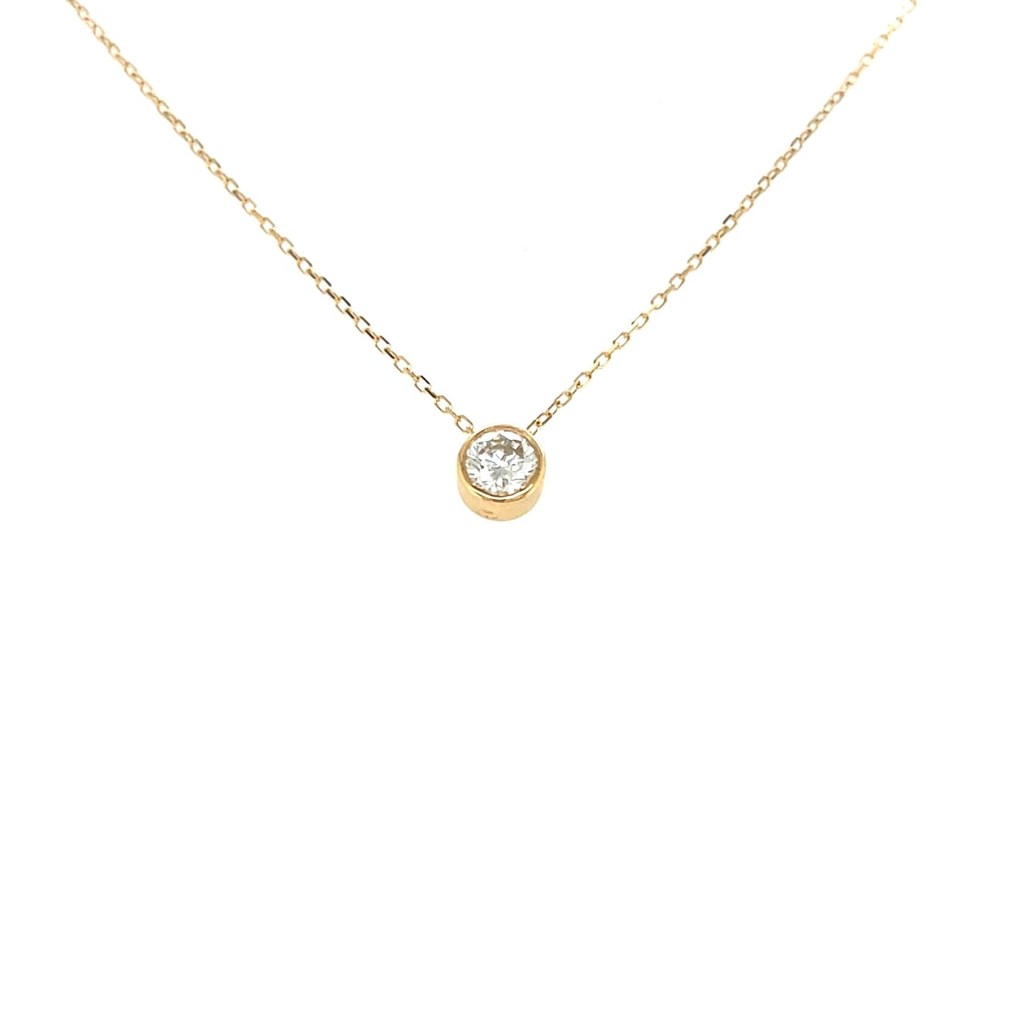 HC Bezel Necklace 0.4ct - JMW Jewelry Wholesale