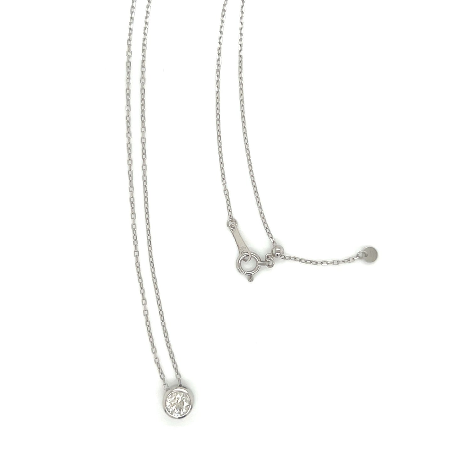 HC Bezel Necklace 0.4ct - JMW Jewelry Wholesale