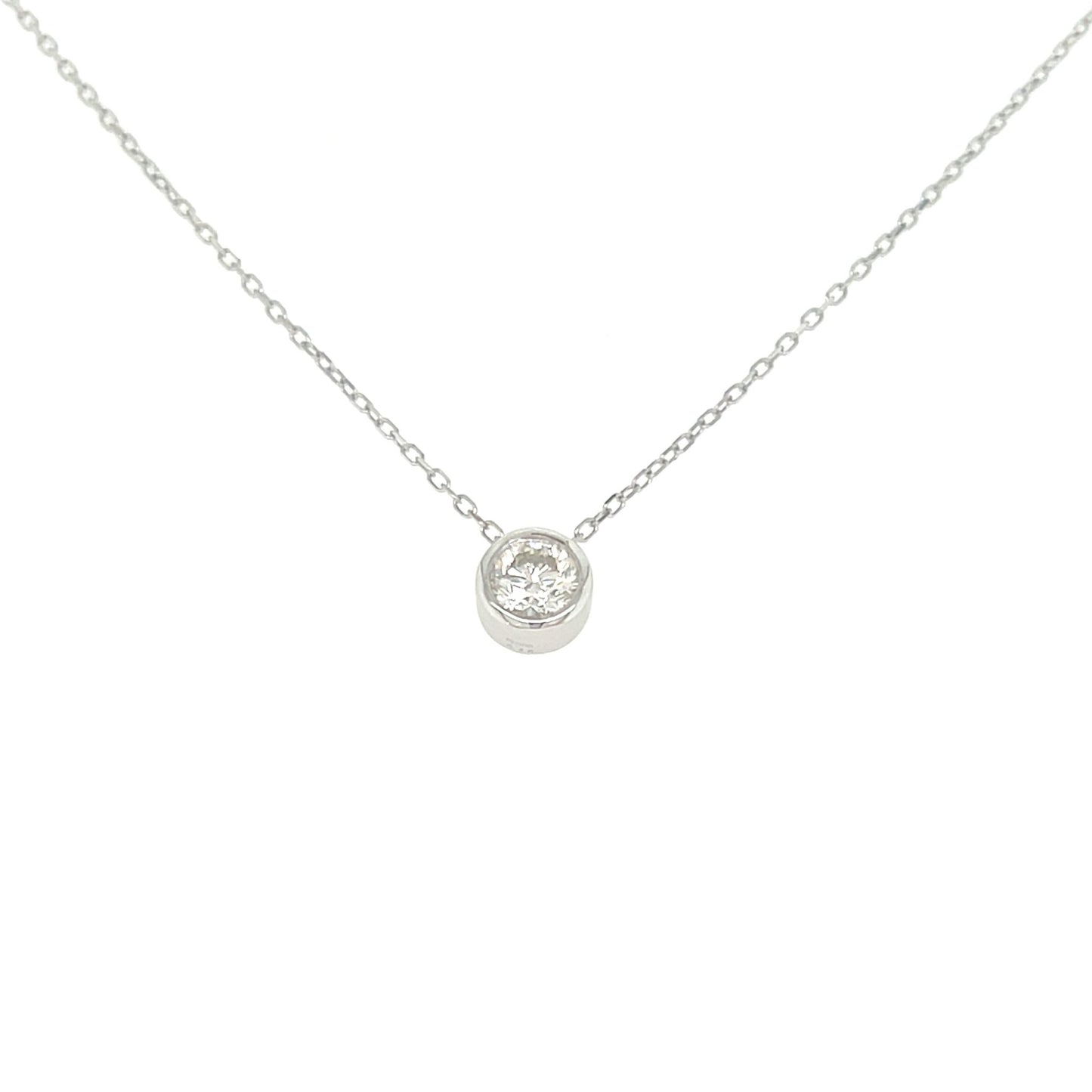 HC Bezel Necklace 0.4ct - JMW Jewelry Wholesale