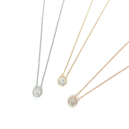 HC Bezel Necklace 0.4ct - JMW Jewelry Wholesale