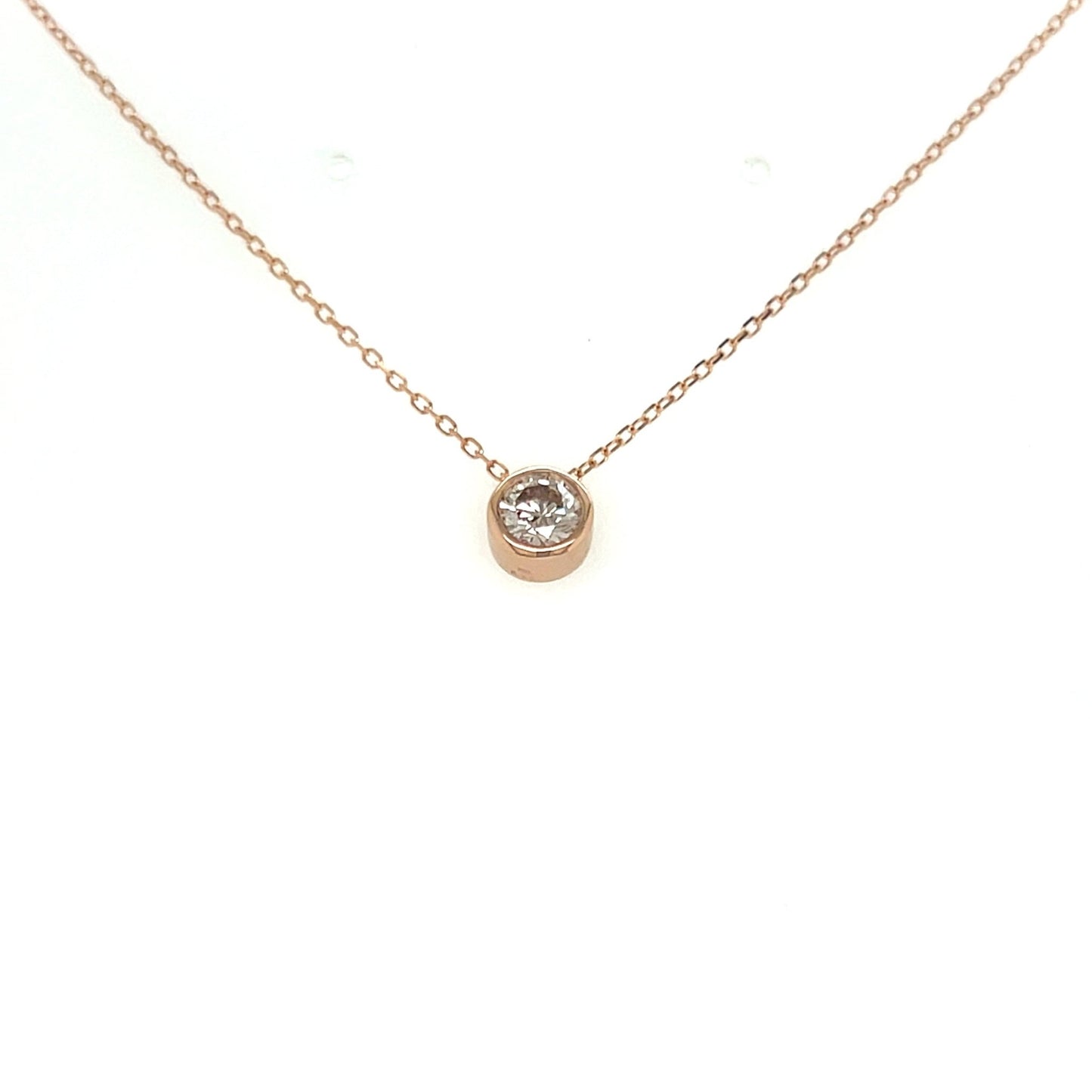 HC Bezel Necklace 0.4ct - JMW Jewelry Wholesale