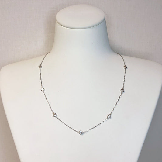 HC Bubble Station Necklace 1ct - JMW Jewelry Wholesale