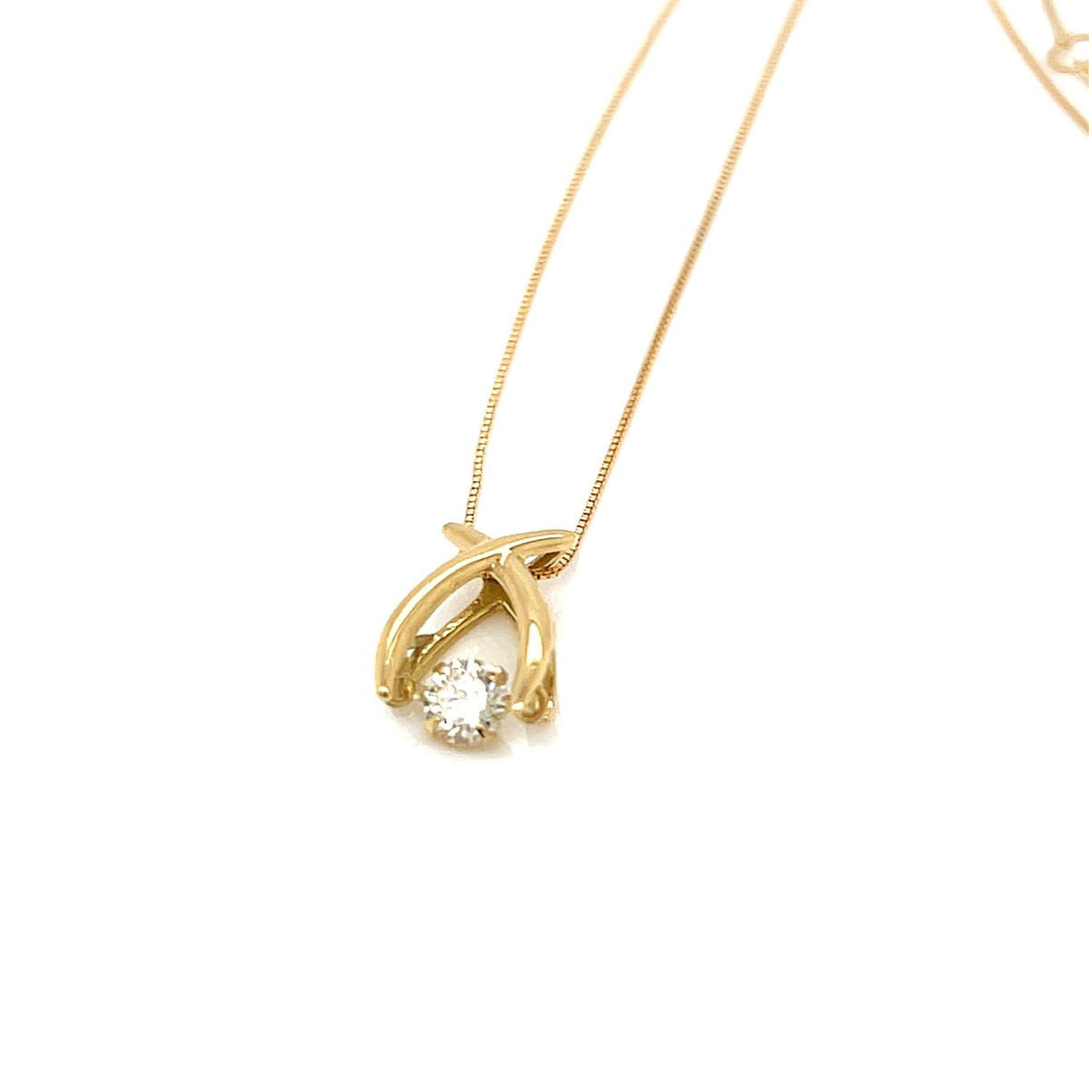 HC DS Cross Bridge Necklace 0.1ct - JMW Jewelry Wholesale