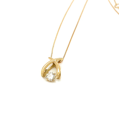 HC DS Cross Bridge Necklace 0.1ct - JMW Jewelry Wholesale