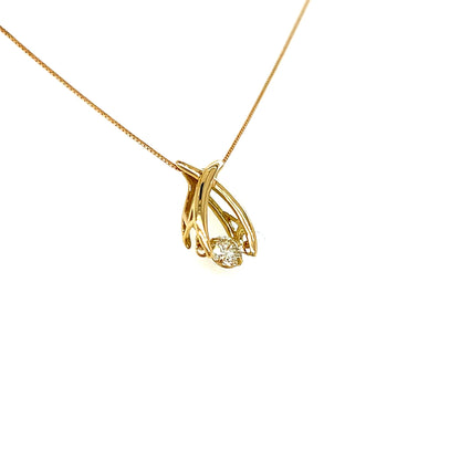 HC DS Cross Bridge Necklace 0.1ct - JMW Jewelry Wholesale