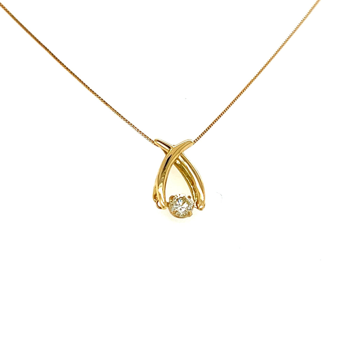 HC DS Cross Bridge Necklace 0.1ct - JMW Jewelry Wholesale