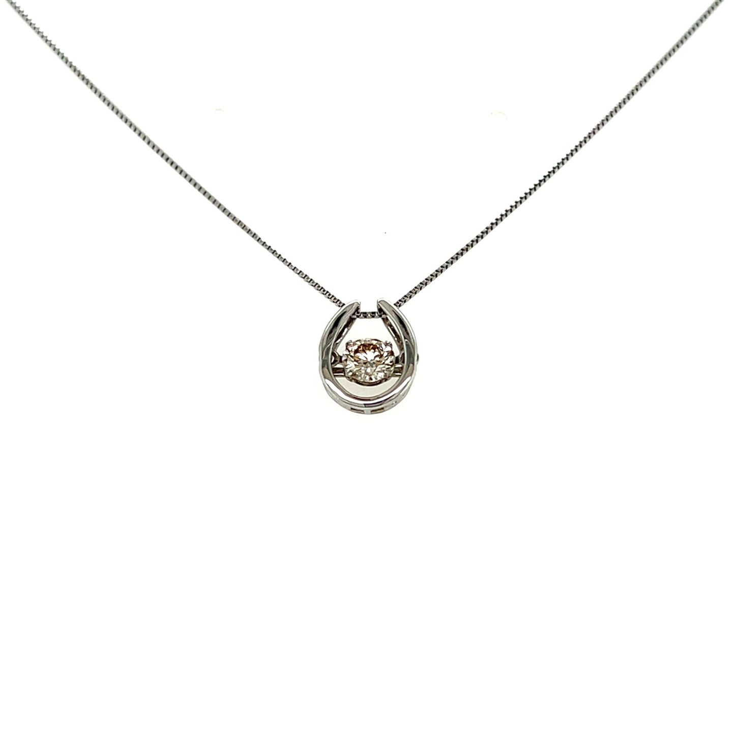 HC DS Horseshoe Necklace 0.3ct - JMW Jewelry Wholesale