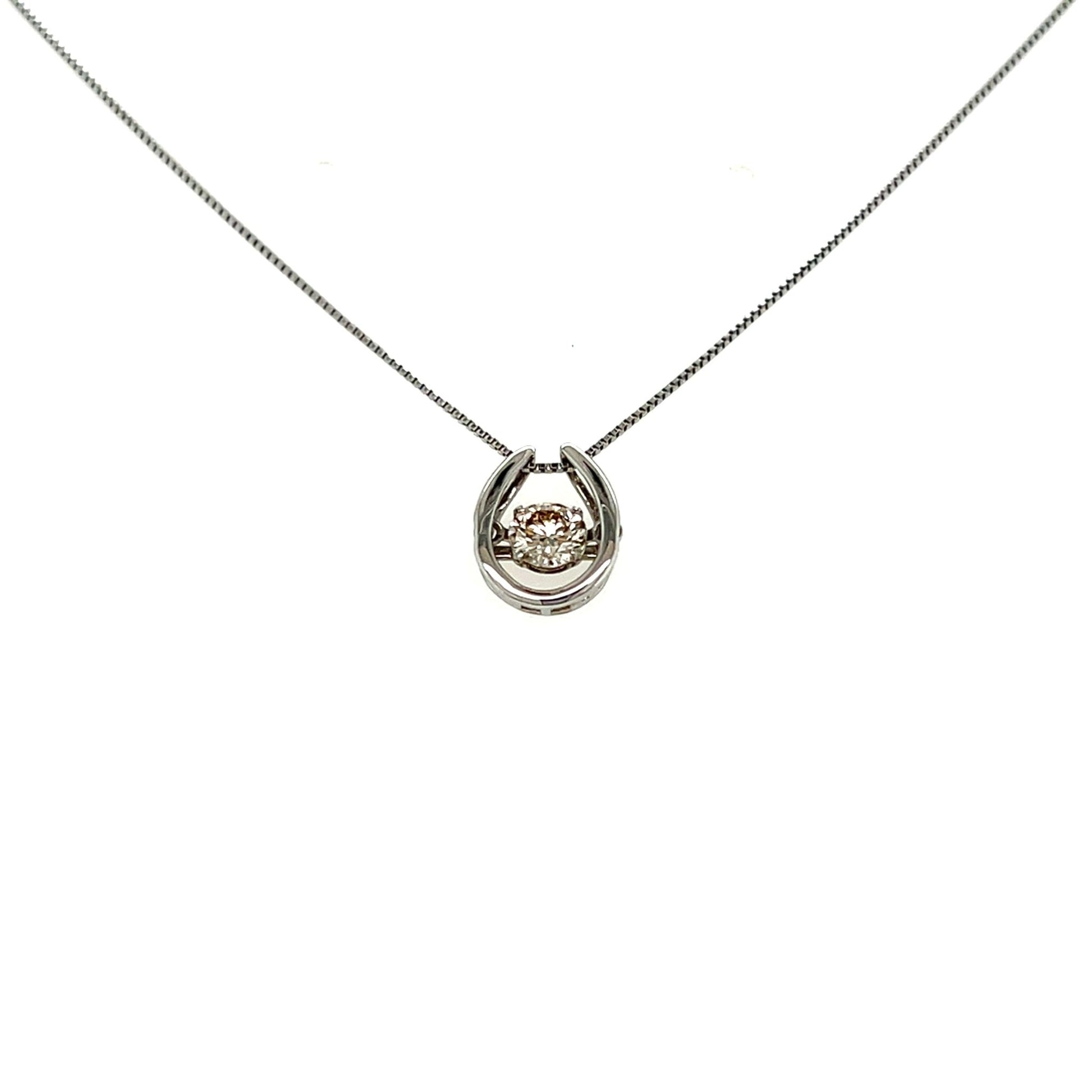 HC DS Horseshoe Necklace 0.3ct - JMW Jewelry Wholesale