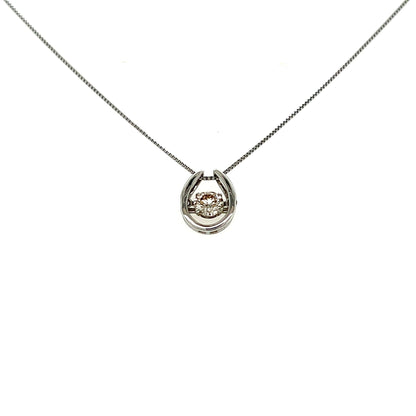HC DS Horseshoe Necklace 0.3ct - JMW Jewelry Wholesale