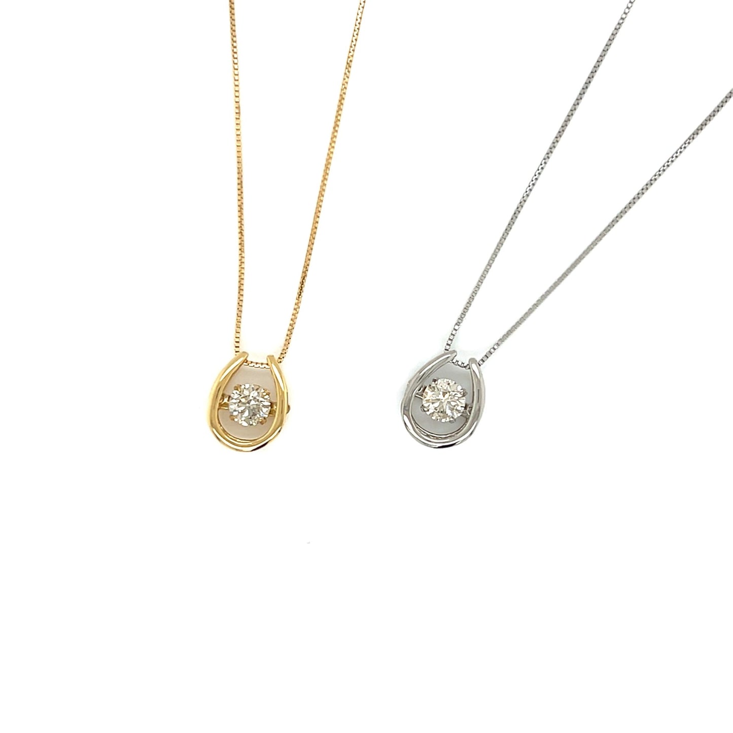 HC DS Horseshoe Necklace 0.3ct - JMW Jewelry Wholesale