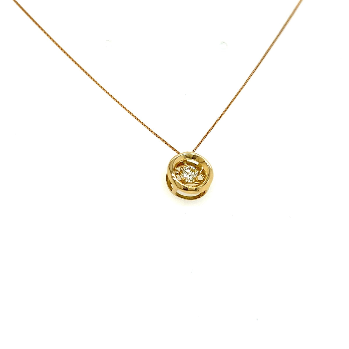 HC DS Round Necklace 0.1ct - JMW Jewelry Wholesale