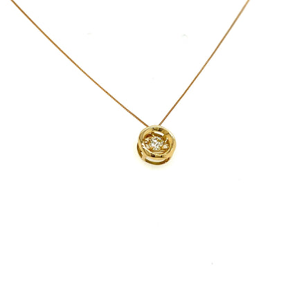 HC DS Round Necklace 0.1ct - JMW Jewelry Wholesale