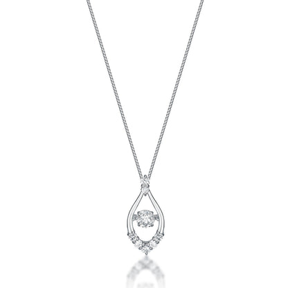 HC DS Waterdrop Necklace 0.2/0.16ct - JMW Jewelry Wholesale