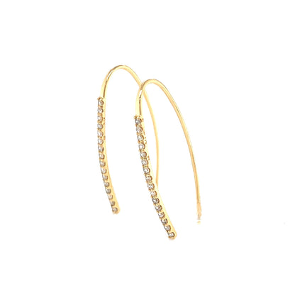 HC Long Dia Earwire 0.3ct - JMW Jewelry Wholesale